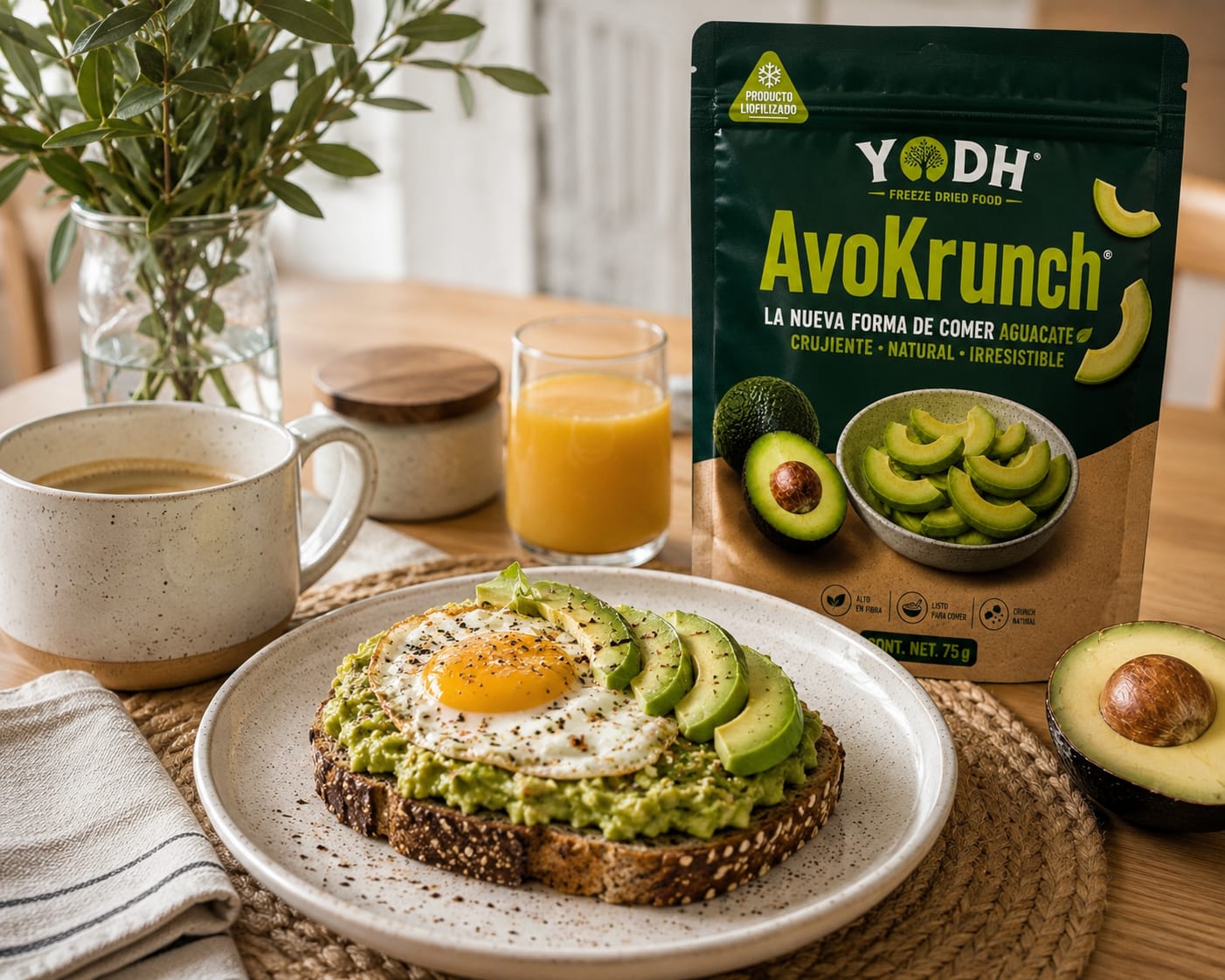 Avocado toast con huevo